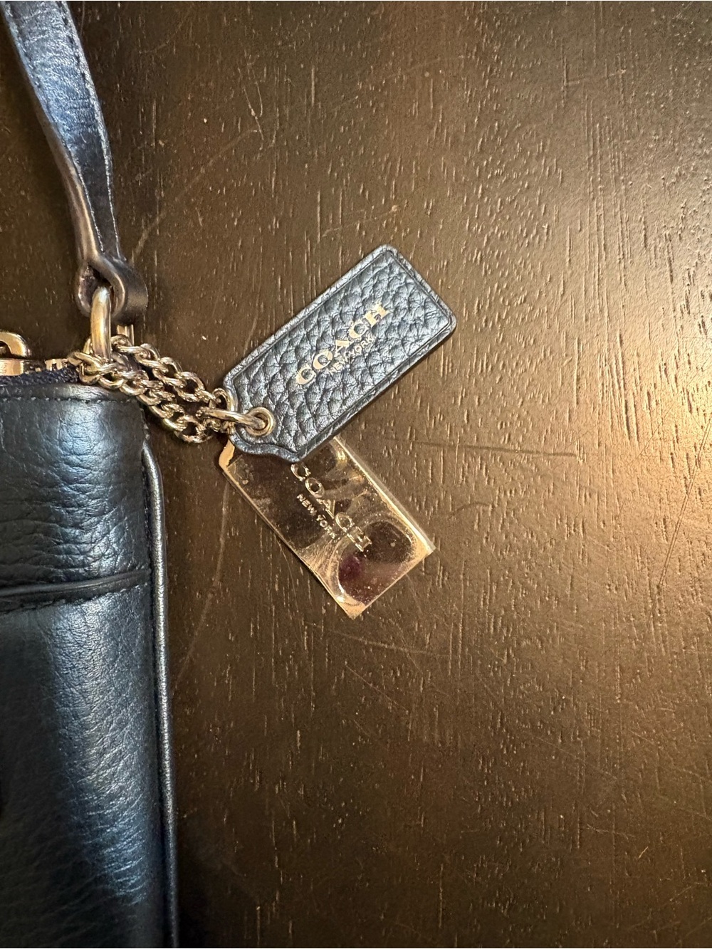 Coach Swagger Swingpack in Silver /Blue Metallic Pebble Leather, Style 36502 - Picture 3 of 11